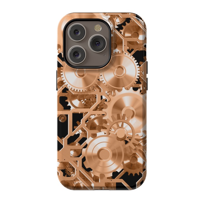 iPhone 14 Pro StrongFit Copper Steampunk by Andrea Haase