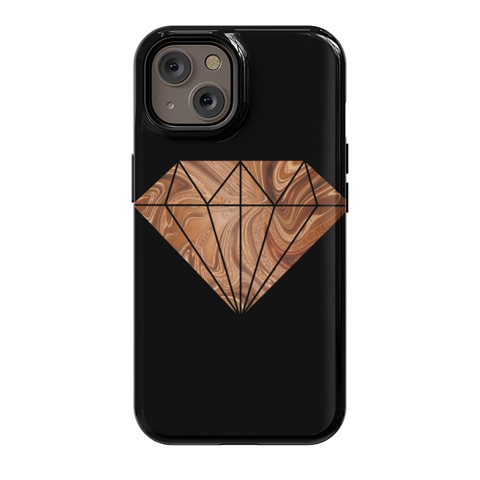 iPhone 14 StrongFit Copper Diamond 2 by Andrea Haase