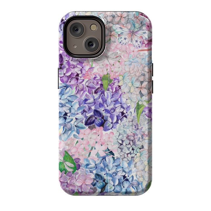 iPhone 14 StrongFit Purple Vintage Lilacs  by  Utart