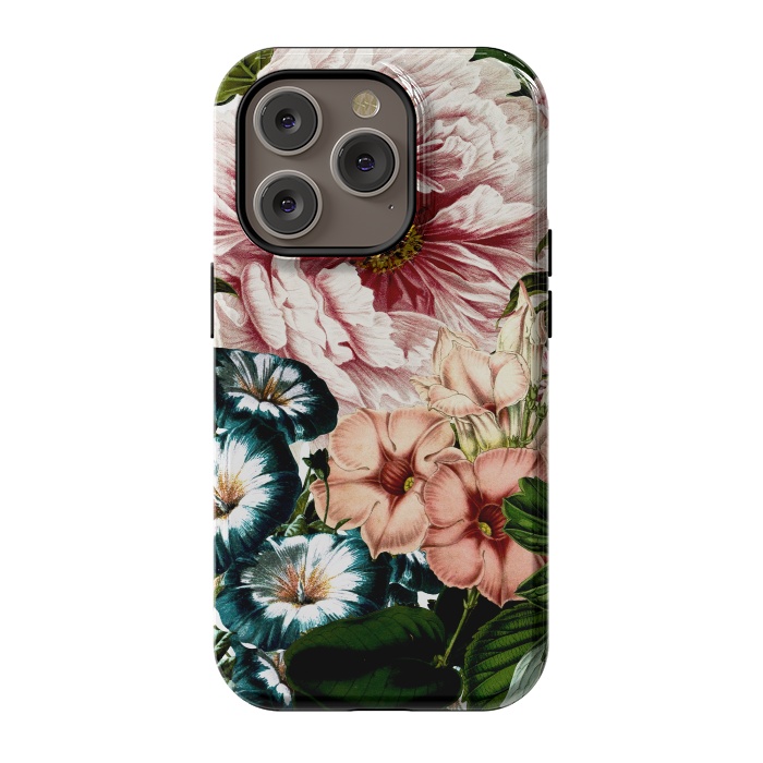 iPhone 14 Pro StrongFit Vintage Peony and Little Bell by  Utart