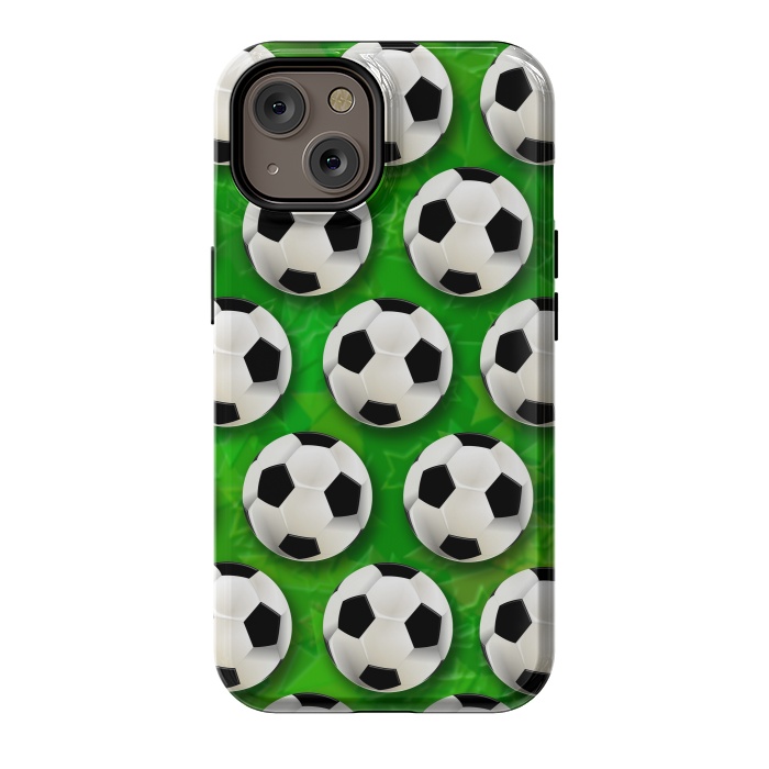 iPhone 14 StrongFit Soccer Ball Football Pattern by BluedarkArt