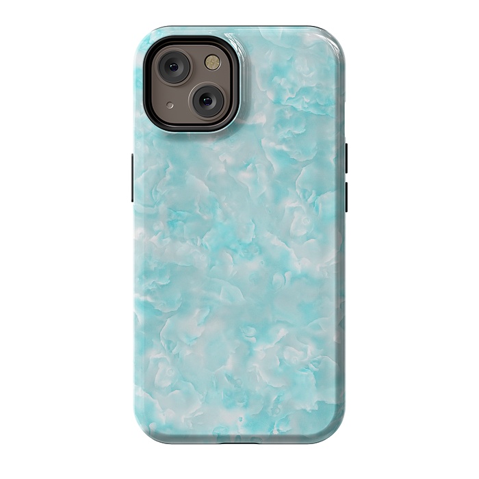 iPhone 14 StrongFit Aqua White Mother of pearl by  Utart