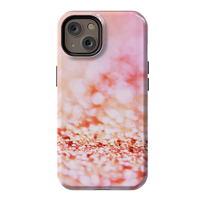 iPhone 14 StrongFit Sunny pink faux glitter by  Utart