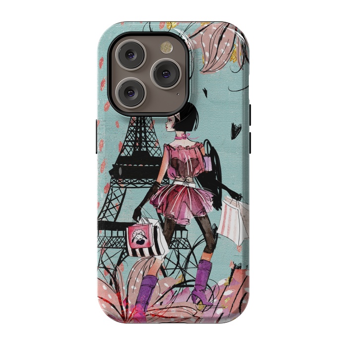 iPhone 14 Pro StrongFit Fashion Girl in Paris by  Utart