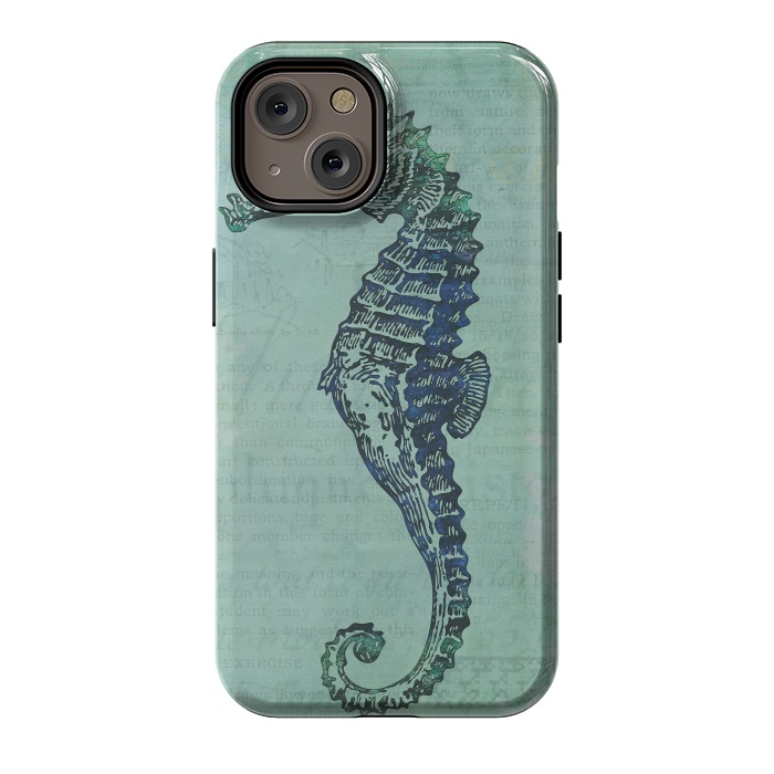 iPhone 14 StrongFit Vintage Seahorse 2 by Andrea Haase