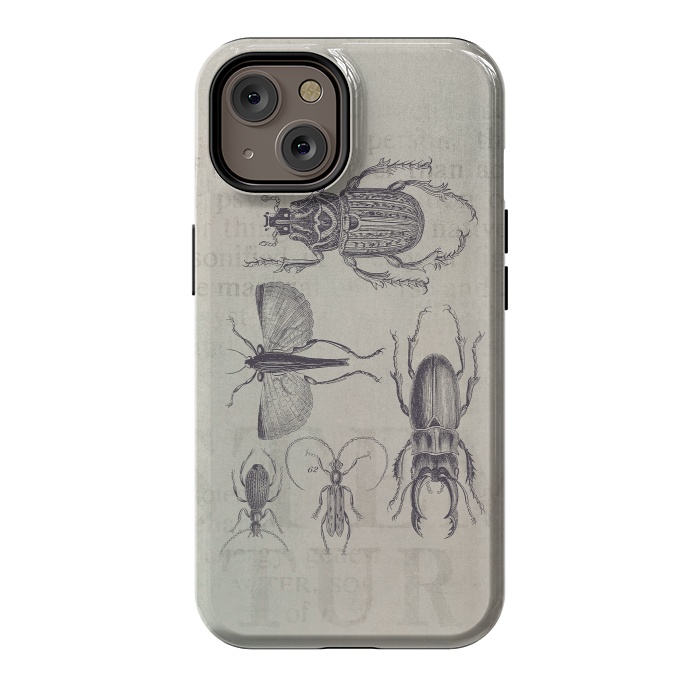 iPhone 14 StrongFit Vintage Beetles And Bugs by Andrea Haase