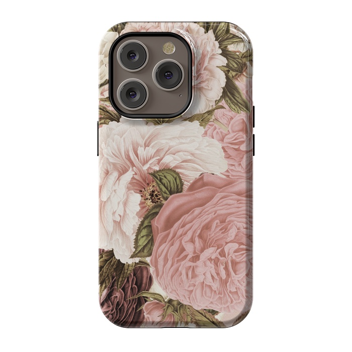 iPhone 14 Pro StrongFit Vintage Roses by  Utart