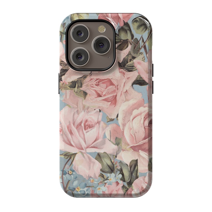 iPhone 14 Pro StrongFit Lovely Spring Flowers and Roses by  Utart
