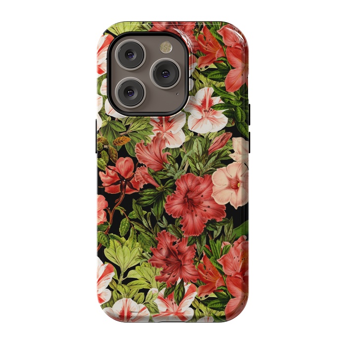 iPhone 14 Pro StrongFit Vintage Flower Garden by  Utart