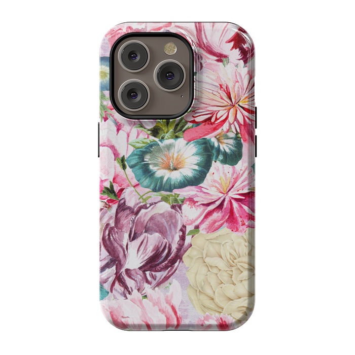 iPhone 14 Pro StrongFit Beautiful Pastel Vintage Spring Flowers by  Utart