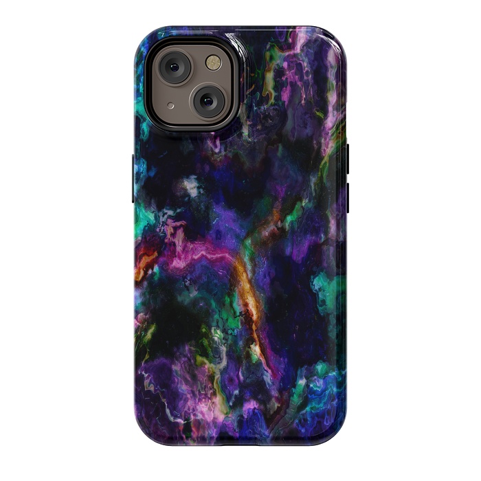 iPhone 14 StrongFit Colorful marble by haroulita