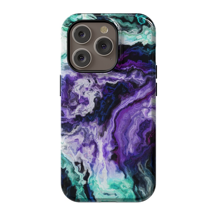 iPhone 14 Pro StrongFit wavy marble ii by haroulita