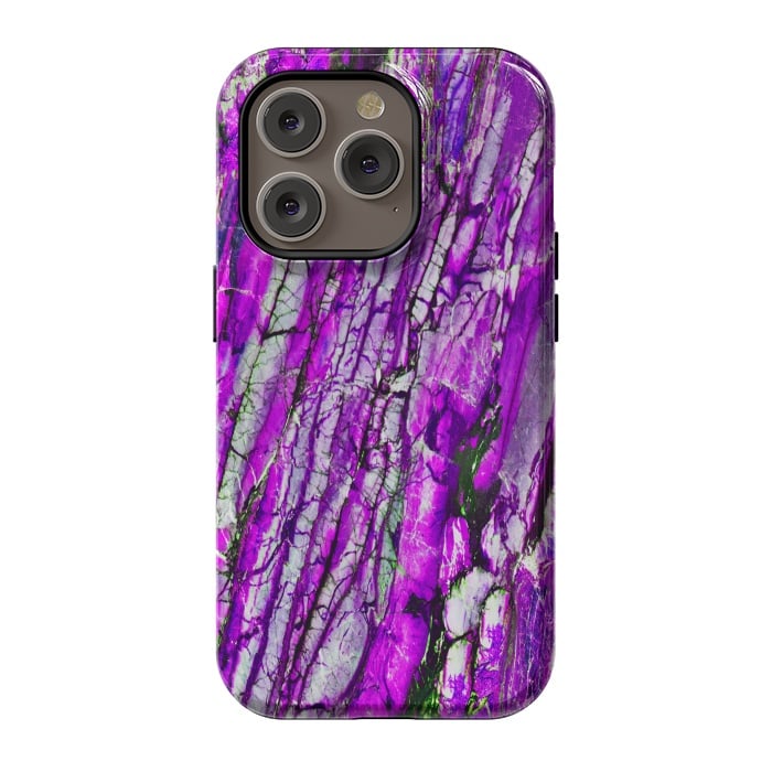 iPhone 14 Pro StrongFit ultra violet texture marble by haroulita