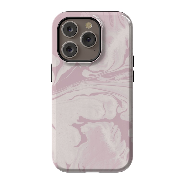 iPhone 14 Pro StrongFit Pink Marbled Wet Paint 2 by Andrea Haase