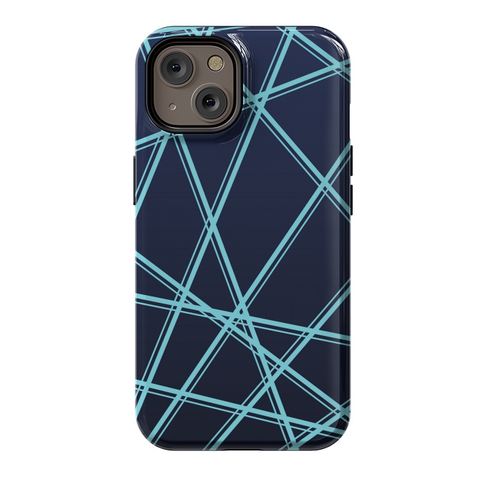iPhone 14 StrongFit BLUE LINES PATTERN by MALLIKA