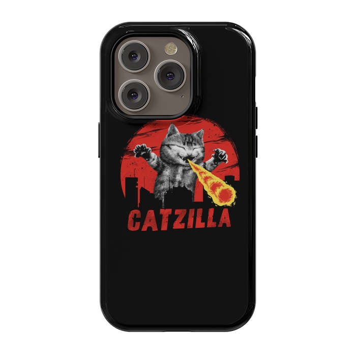 iPhone 14 Pro StrongFit Catzilla by Vincent Patrick Trinidad