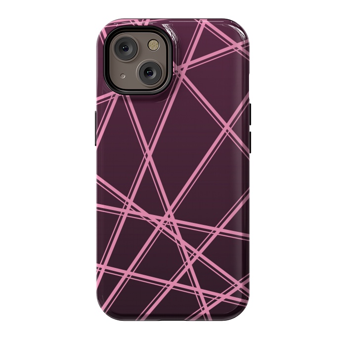iPhone 14 StrongFit PINK LINES PATTERN by MALLIKA