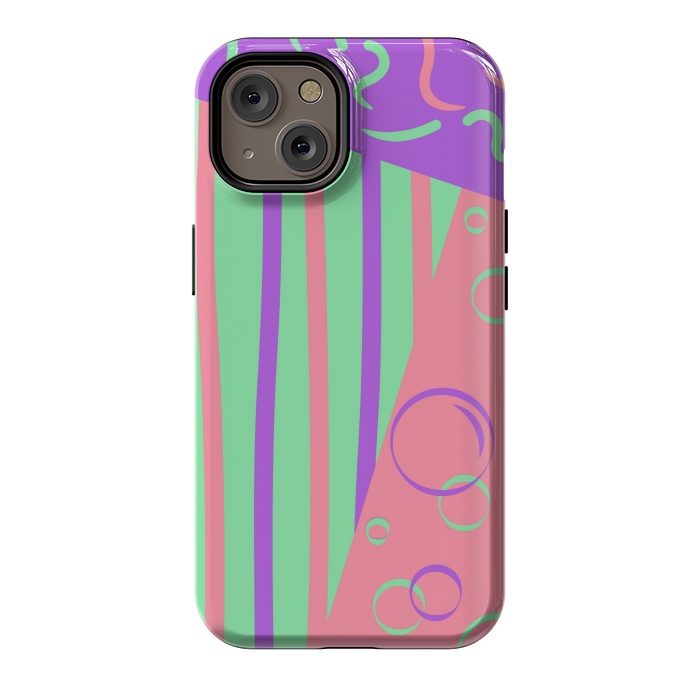 iPhone 14 StrongFit PINK ABSTRACT PATTERN by MALLIKA