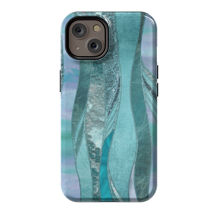 iPhone 14 StrongFit Turquoise Green Glamour by Andrea Haase