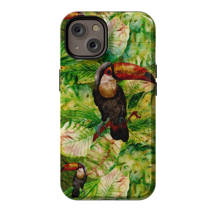 iPhone 14 StrongFit Tropical Jungle Bird by  Utart