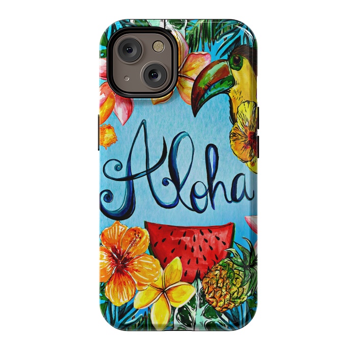 iPhone 14 StrongFit Aloha Tropical Fruits by  Utart