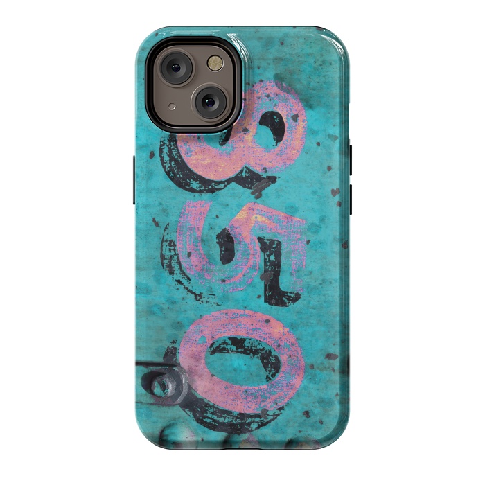 iPhone 14 StrongFit Number 850 Spray Paint Grunge by Andrea Haase