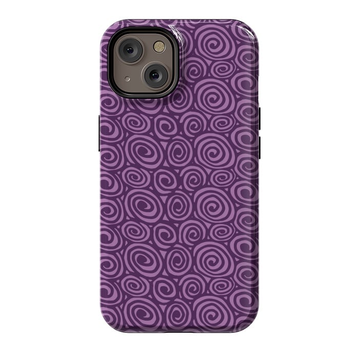 iPhone 14 StrongFit Spiral pattern by Laura Nagel