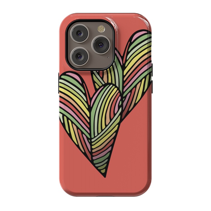 iPhone 14 Pro StrongFit Two Hearts by Majoih