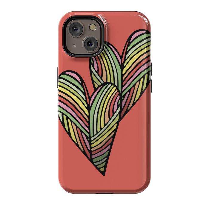 iPhone 14 StrongFit Two Hearts by Majoih