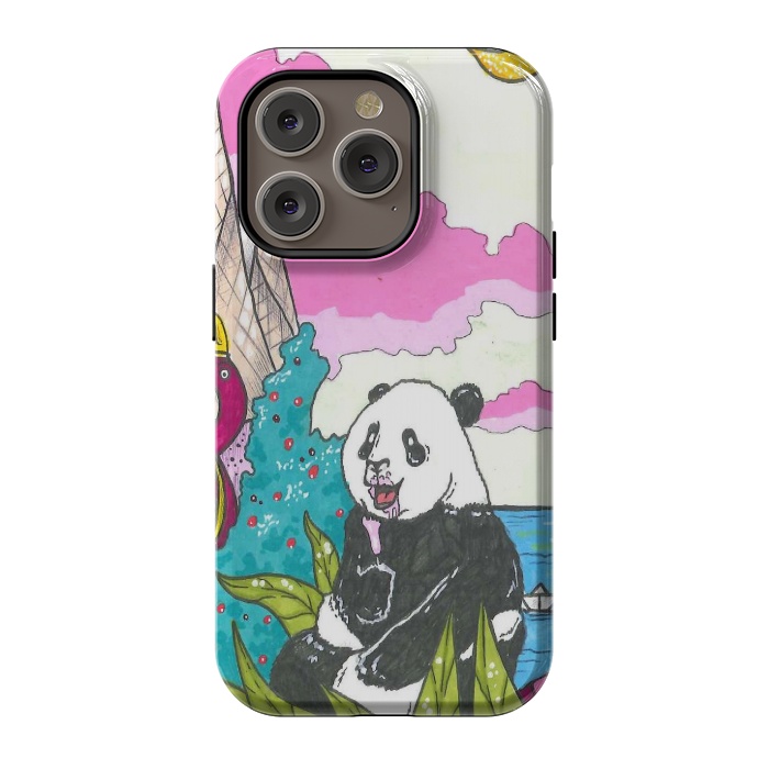 iPhone 14 Pro StrongFit sugar panda by Varo Lojo