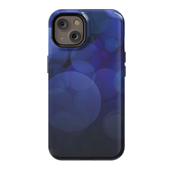 iPhone 14 StrongFit Magical Blue Bokeh Lights by Andrea Haase