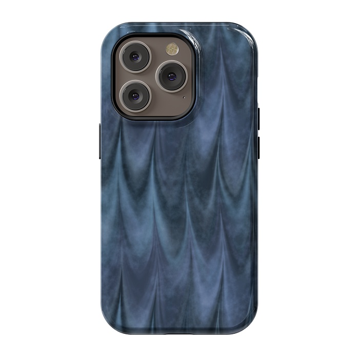 iPhone 14 Pro StrongFit Blue Wbstract Waves by Andrea Haase