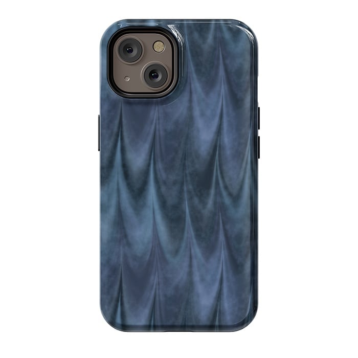 iPhone 14 StrongFit Blue Wbstract Waves by Andrea Haase