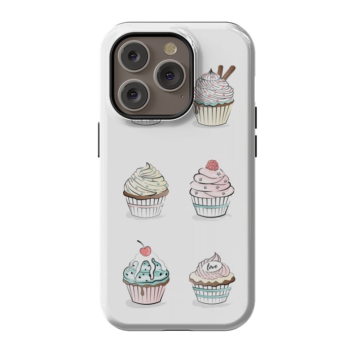 iPhone 14 Pro StrongFit Sweet Cupcakes by Martina