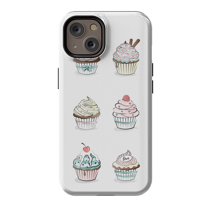 iPhone 14 StrongFit Sweet Cupcakes by Martina