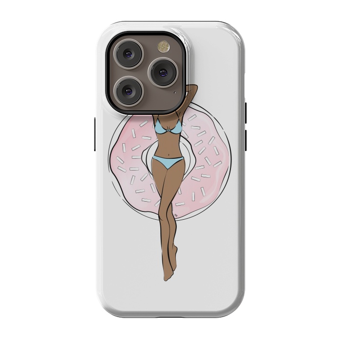iPhone 14 Pro StrongFit Summer time relax Dark skin by Martina