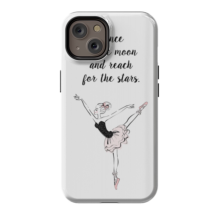 iPhone 14 StrongFit Little Ballerina Dance Quote by Martina