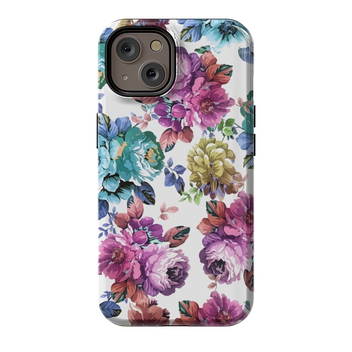 iPhone 14 StrongFit Fluorescent Roses by Creativeaxle