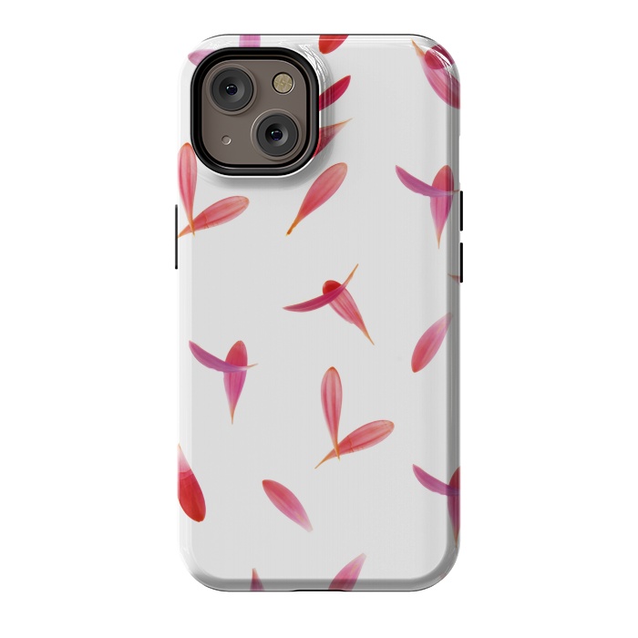 iPhone 14 StrongFit Red Rose Leaves by Creativeaxle