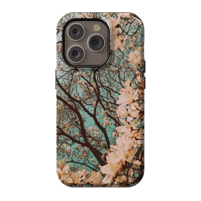 iPhone 14 Pro StrongFit Spring Time Cherry Blossoms by Gringoface Designs