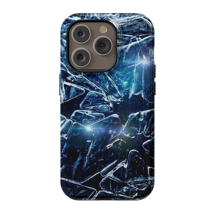 iPhone 14 Pro StrongFit Cracked Ice by Gringoface Designs