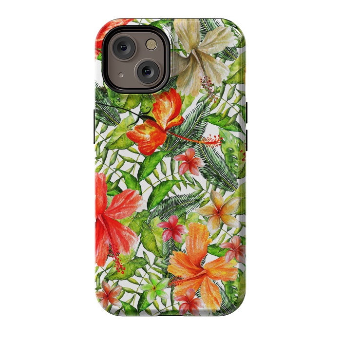 iPhone 14 StrongFit Hibiscus Pattern by  Utart