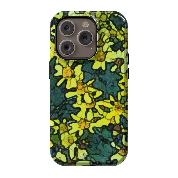 iPhone 14 Pro StrongFit Yellow Daisies by Majoih