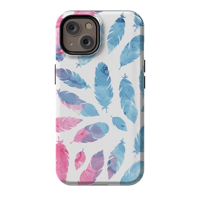 iPhone 14 StrongFit Peaceful Feather by Creativeaxle