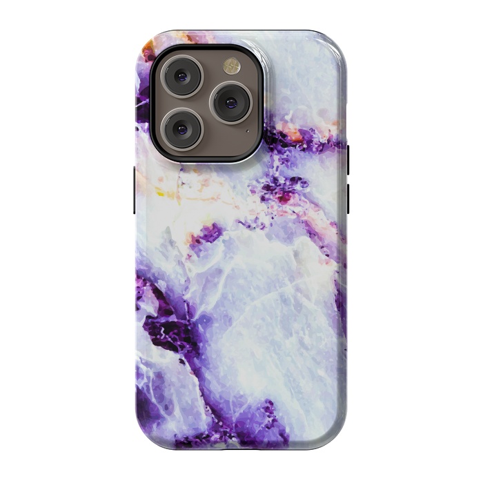 iPhone 14 Pro StrongFit Marble violet by Mmartabc