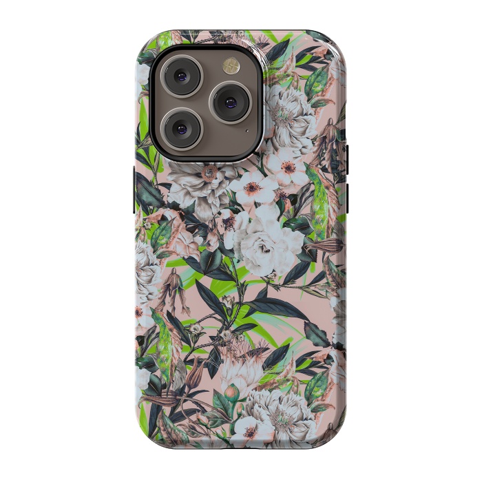 iPhone 14 Pro StrongFit Flowering bouquet pink by Mmartabc