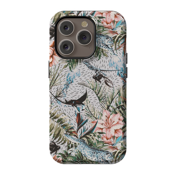 iPhone 14 Pro StrongFit Paradisiacal flora and fauna  by Mmartabc