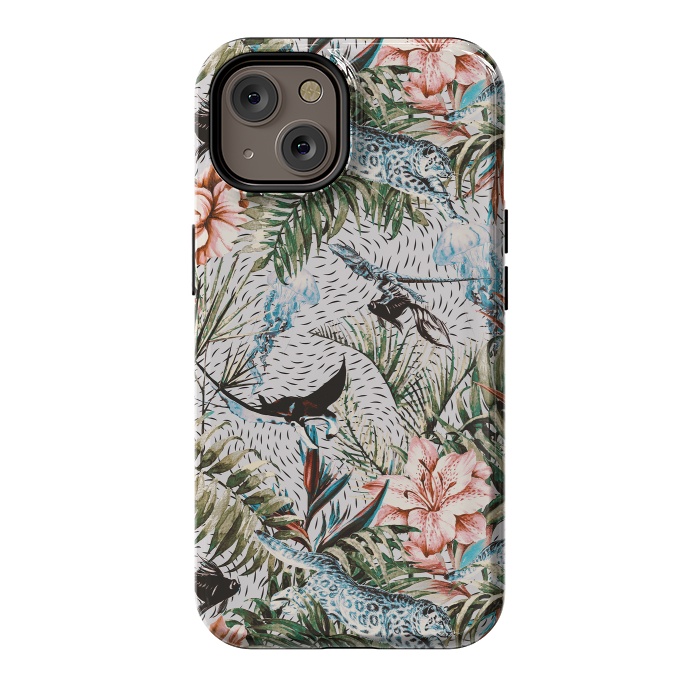 iPhone 14 StrongFit Paradisiacal flora and fauna  by Mmartabc