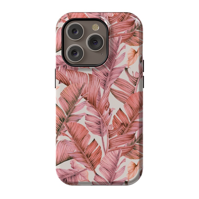 iPhone 14 Pro StrongFit Jungle paradise pink by Mmartabc