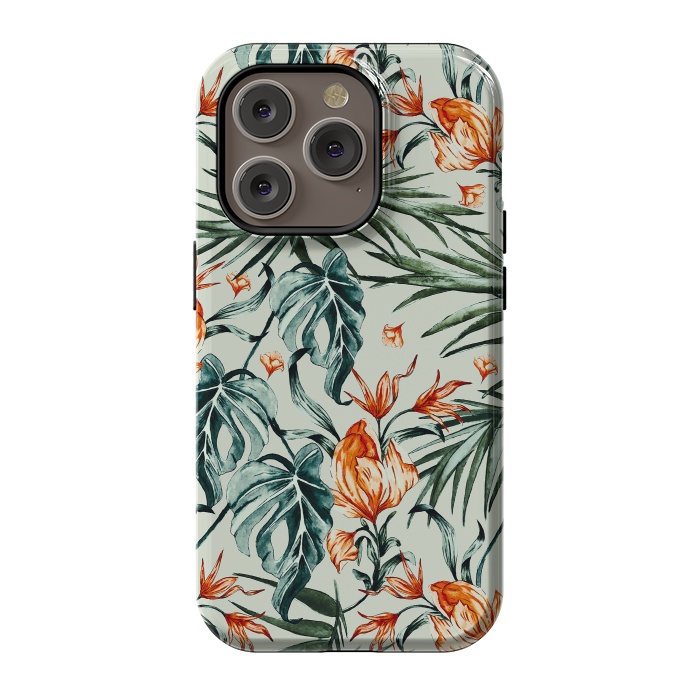 iPhone 14 Pro StrongFit Exotic flower nature-07 by Mmartabc